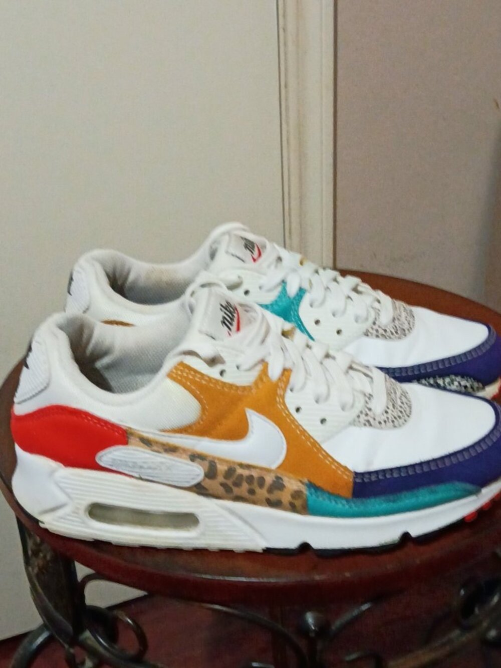 Nike Air Max 90 Animal White Safari Mix DH5075-100 | Women's Size 9 - Picture 1 of 14